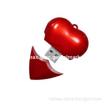 Mini heart shape Plastic Usb Flash Drive